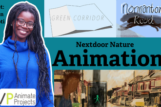 nextdoor nature animation - a collection of images of artist karen okpoti and her animation