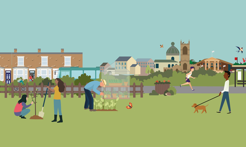 illustration for neighbourhood nature plan