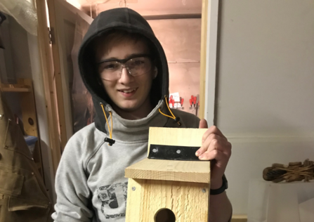 Junior Ranger Ben and his bird box